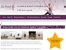 Tablet Screenshot of enpointeballet.com.au